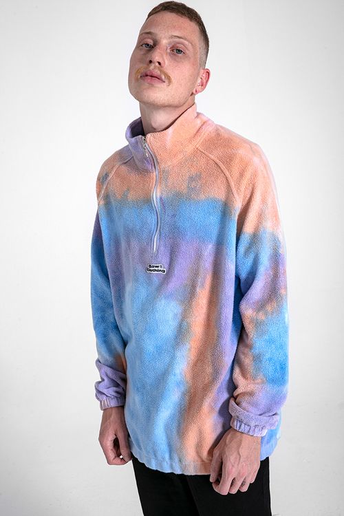 zine castle tie dye moletom com capuz
